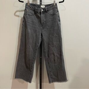 Nafnaf Paris Black Denim Wide Leg Jeans Size 6